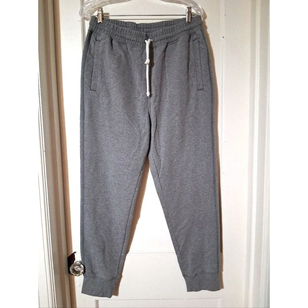The North Face - Gray Men's Fleece Jogger Pants Drawstrings Pockets - Medium